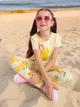 Легінси для дівчинки Fashion 147010-L 98 Жовтий - изображение 5