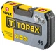 Topex Набір інструменту, Набір торцевих головок, 46 од., 1/4", кейс - изображение 3