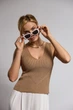 Жіночій топ 2743 ТМ Triko Bakh 42-44 бежевий (2743_beige_1) - зображення 2