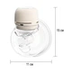 Електричний молоковідсмоктувач Wearable Breast Pump портативний бездротовий молоковідсмоктувач з функцією масажу та стимуляцією лактації білий - зображення 9