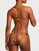 Купальник Victoria's Secret Swim VS Archives Macrame Fringe Monokini One-Piece Swimsuit Бежевый XS - изображение 2