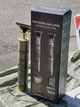 Профессиональный триммер для волос professional hair clipper T9, аккумуляторный, золотистый, зарядка от сети - изображение 10