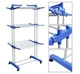 Многоярусная сушилка для белья, одежды Garment rack with wheels складная, вертикальная, 3 яруса - изображение 7