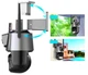 Уличная охранная поворотная WIFI камера Dual Lens Zoom 8MP сирена, зум, iCSee с удаленным доступом и ночной съемкой - изображение 5