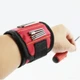 Магнитный браслет для инструментов MAGNETIC WRISTBAND черный, держатель для саморезов, наручный - изображение 8