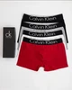 Набір чоловічих трусів Calvin Klein 5 шт різнокольорові базові боксери бавовна в подарунковій упаковці, розмір М - зображення 4