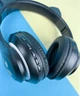 Бездротові навушники з підсвічуванням CAT JST-28 Bluetooth чорні для комп'ютера котячі вушка microSD AUX - зображення 6