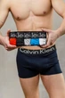 Набір чоловічих трусів Calvin Klein 5 шт різнокольорові базові боксери бавовна в подарунковій упаковці, розмір М - зображення 10