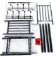 Універсальна вішалка для одягу та взуття пересувна New simple floor clothes rack 60X29.5X151 см чорна - зображення 10