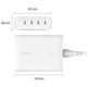 Мережевий зарядний пристрій Belkin BoostCharge Pro 4-Port USB-C PD 3.1 GaN Charger 200 W White (745883868230) - зображення 8