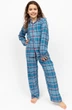Піжама дитяча унісекс Cyberjammies Montana 3016 12-13 лет /158 см Блакитний у клітинку (5051877531727) - зображення 3