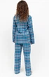 Піжама дитяча унісекс Cyberjammies Montana 3016 12-13 лет /158 см Блакитний у клітинку (5051877531727) - зображення 5