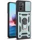 Чехол Fiji Camera Defence для Xiaomi Redmi Note 10 / Note 10S бампер с защитой камеры Green - изображение 1