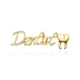 Значок (пин) BROCHE брошь бижутерия Медицина Dentist стоматологу золотистый BRGV114448 - изображение 1