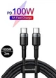 Кабель BASEUS Type-C to Type-C Quick Charge 3.0 100W для iPad/Android/ПК/MacBook - зображення 1