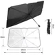 Сонцезахисна парасоля для авто PRC SunShield 126*140*80cm black - зображення 11