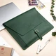Кожаная папка с инициалами, органайзер папка, Green, Malina Leather - изображение 1