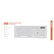 2E Клавиатура ножничная KS270 109key, WL/BT, EN/UK, серебристо-белый - изображение 2
