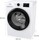 Gorenje Пральна машина фронтальна, 9кг, 1400, A+++, 54,5см, дисплей, інвертор, пара, Wi-Fi, білий - зображення 10