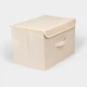 Ящик для зберігання з кришкою MBM HOME TH-07 M CREAM кремовий - зображення 3