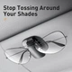 Автомобильный держатель для очков Baseus Platinum Vehicle eyewear clip (Pasete Type). Black - изображение 3
