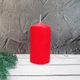 Свічка столова циліндр Bispol AURA Candles sw60/100-030 Червоний - изображение 6