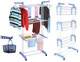 Многоярусная сушилка для белья, вещей, одежды Garment rack with wheels складная Синий - изображение 6