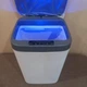 Сенсорне відро для сміття з LED підсвіткою Smart 15л з перезаядне Біло-сіре (2034r) - зображення 1