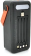 Мобильная зарядка внешний аккумулятор PowerBank YM-638CX с солнечной панелью и фонариком 100000 mAh - изображение 2
