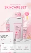 Набор косметики для увлажнения и омоложения кожи лица 4в1 Laikou Japan Sakura, 4 продукта 210г - изображение 4
