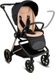 Дитяча універсальна коляска 2 в 1 Kidwell Velmont black/gold - изображение 3