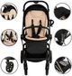 Дитяча універсальна коляска 2 в 1 Kidwell Velmont black/gold - изображение 4