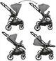 Дитяча універсальна коляска 2 в 1 Kidwell Velmont gray - изображение 8