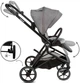 Дитяча універсальна коляска 2 в 1 Kidwell Velmont gray - изображение 9