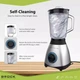 Блендер стаціонарний BROCK BL 1502 SS 500W 1.5л скло Сірий/Чорний - зображення 5