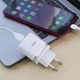 Мережевий зарядний пристрій HOCO C12Q Smart QC3.0 charger set(Micro) 18W White (6931474716286) - изображение 5