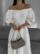 Нарядное белое платье в миди Annita M/L белый 43312346 - изображение 2