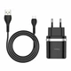 Зарядний пристрій HOCO C12Q Smart QC3.0 charger set USB to Micro-USB cable 18W Black (6931474716279) - зображення 3