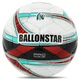 Мяч футбольный профессиональный №5 BALLONSTAR FB-4403 (PU, Белый-красный) - изображение 1