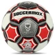 Мяч футбольный №5 CRYSTAL SOCCERMAX FB-7997 (№5, 5 сл., сшит вручную, Белый-красный) - изображение 3