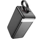 Павербанк Hoco 90000 mAh 22.5W Power Bank Hoco J123D 90000 mAh 22.5W+PD20W для пристроїв з фонарем LED дисплей Чорний - зображення 3