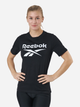 T-shirt damski bawełniany Reebok RI BL Tee XS Czarny (4065423449436) - obraz 1