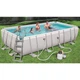 Прямоугольный каркасный бассейн Bestway 56466 Power Steel Frame Pool( 549х274х122см) - изображение 2