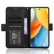 Чохол-книжка з кишеньками Deexe Wallet Stand для ZTE Nubia V60 Design - Black - зображення 2