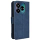 Чохол-книжка з кишеньками Deexe Wallet Stand для ZTE Nubia V60 Design - Blue - зображення 6