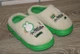 Тапочки кімнатні хутряні дитячі Cream family D279-1 33-34 (21 см) бежеві з зеленим - зображення 2