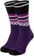 Женские теплые шерстяные носки CheshKit Ornament socks Фиолетовый, размер 36-40 - изображение 2