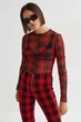 Топ H&M 271025615 S Красный/черный - изображение 1