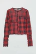 Топ H&M 271025615 S Красный/черный - изображение 2