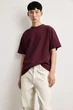Футболка H&M Loose Fit M бордовий 0608945126 - изображение 1